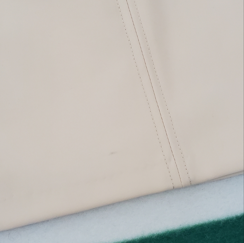 NWT Zara Long Sleeve Neoprene Cream Mini Dress - Picture 9 of 12